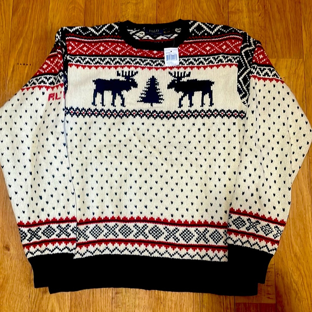 Polo knit sweater